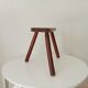 Tabouret tripode vintage en bois