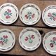 12 vintage dessert plates