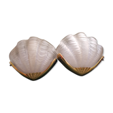 Art deco shape shell wall light
