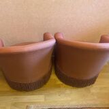 Pair of pink toad chairs