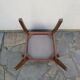 Fauteuil bridge rouge années 50