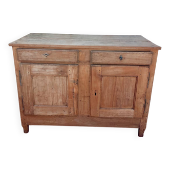 Magnificent vintage rustic raw wood buffet
