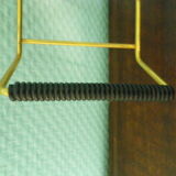 Aperitif servant, sauce, with 3 glass ravines and gold metal support - Design - 60s