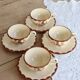 Vintage tea cups in Longchamp earthenware - Agen model