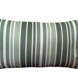 Housse de coussin à rayure vert sauge