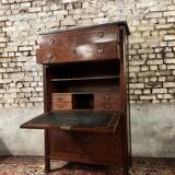 Secretary In Mahogany Louis XVI XVIII Eme Century