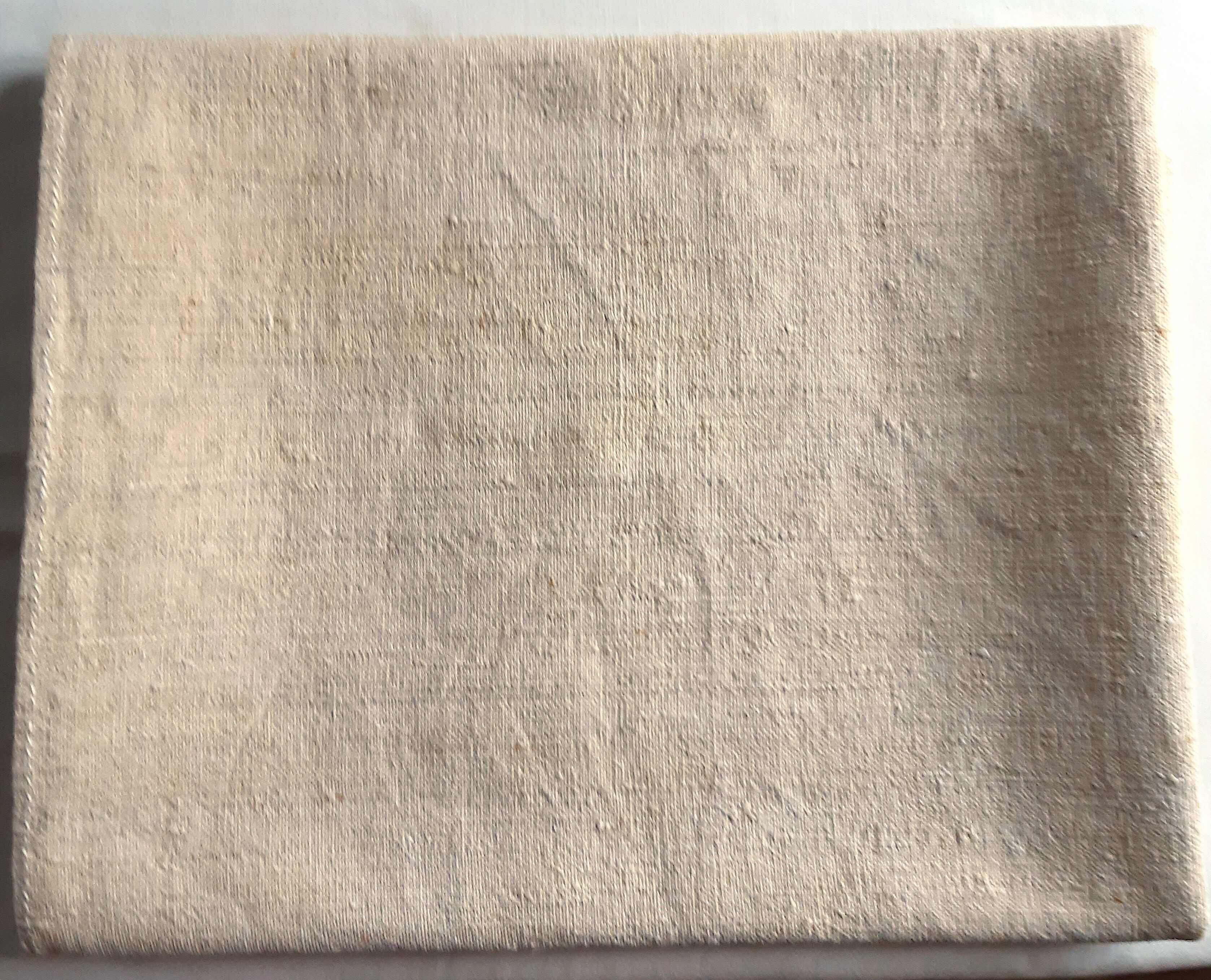 Rustic hemp tablecloth 162 x 96 cm