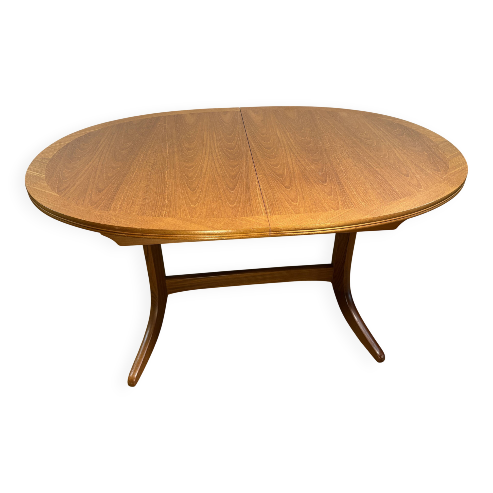 Mid-Century Nathan Teak Extending Dining Table – 1960s Scandinavian Design