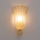 Pair of Murano Glass Wall Sconces with Gold Dust Inclusions