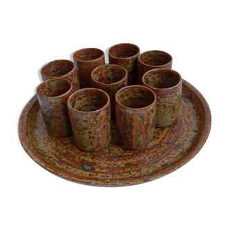 Service La Borne in raw pyrity sandstone