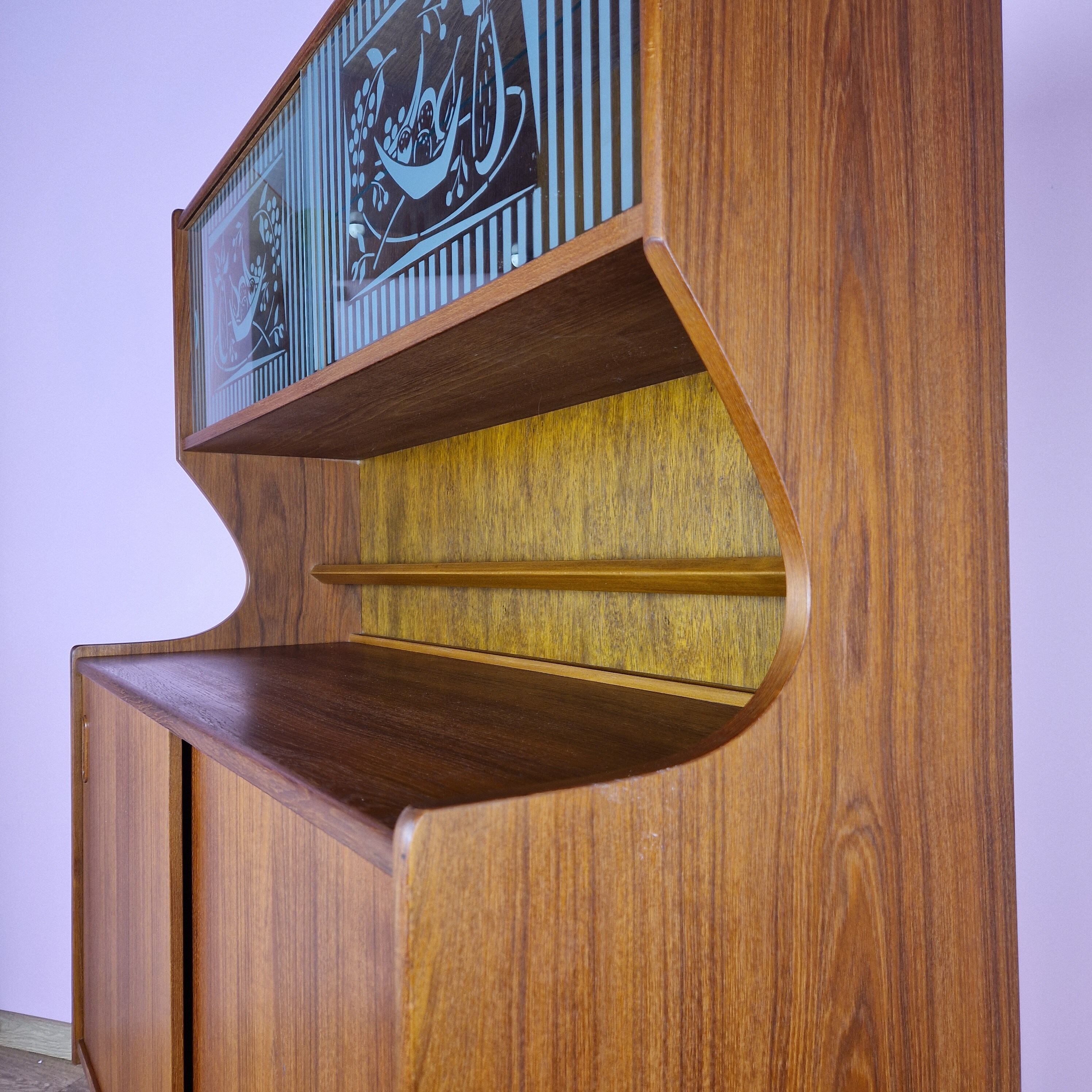 Vintage Norwegian Teak Highboard, 1960s