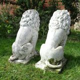 Pair of stone lions