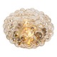 1 of 3 Large Amber Bubble Glass Sconce by Helena Tynell, Limburg, Germany