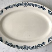 Oval flat terre de fer longchamp model "asti" late nineteenth
