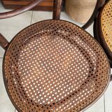 Ancienne paire de chaises bistrot Thonet N10