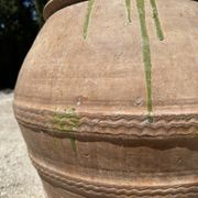 Ancient terracotta pottery jar