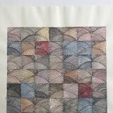 Contemporary school: mixed technique on paper, Untitled (shell), circa 2021