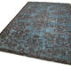 Handmade rustic anatolian 1980s 195 cm x 328 cm blue rug