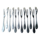 Box of 12 silver-plated metal snail forks Ravinet d'Enfert