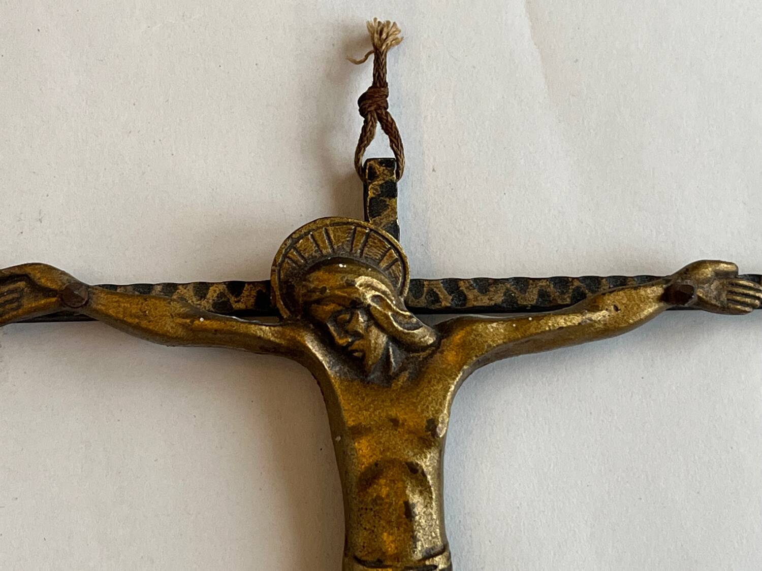 Gilded bronze crucifix