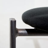 Postmodern style metal framed chair