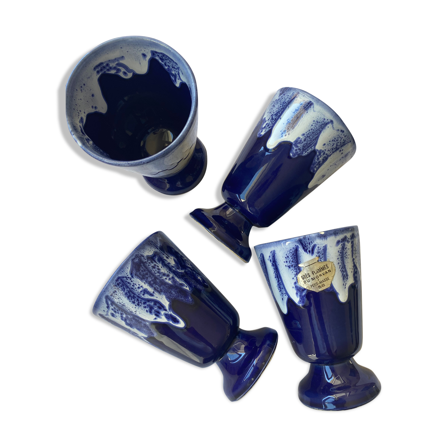 Mazagrans in flamed sandstone