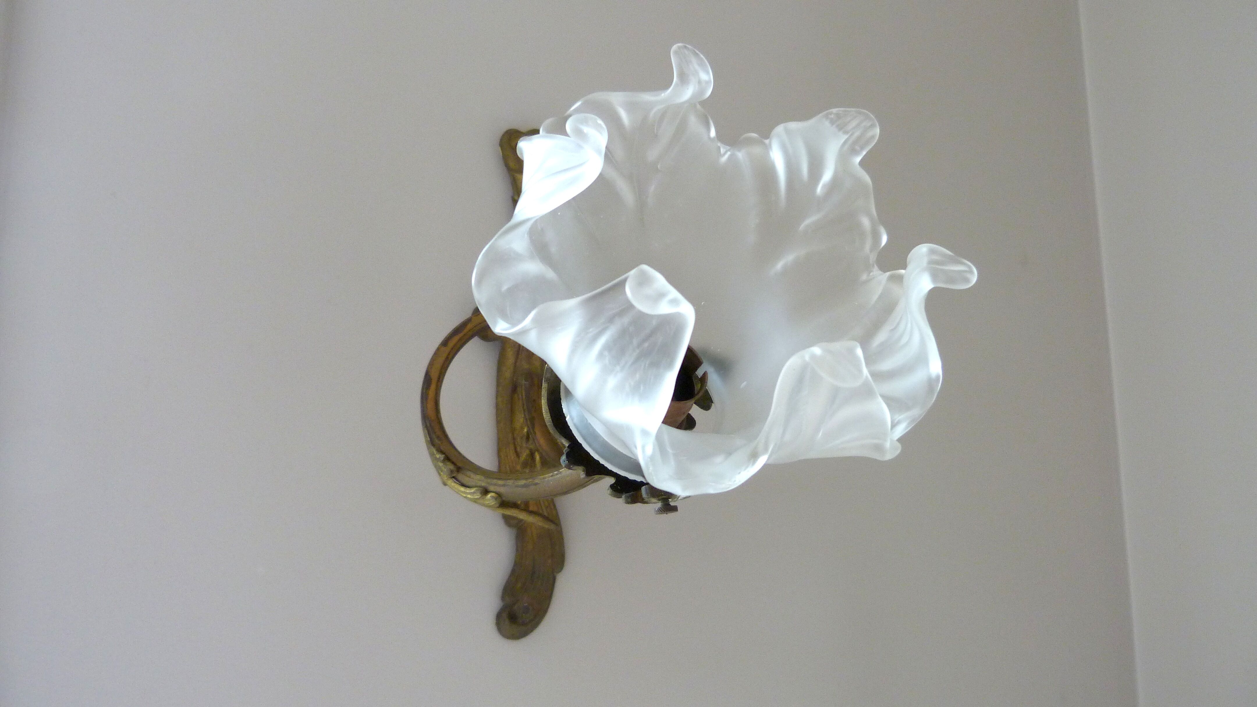 Ancient art nouveau tulip applied