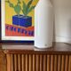 Postmodern pencil shape Murano glass table lamp, Formia Murano Italy 1980s