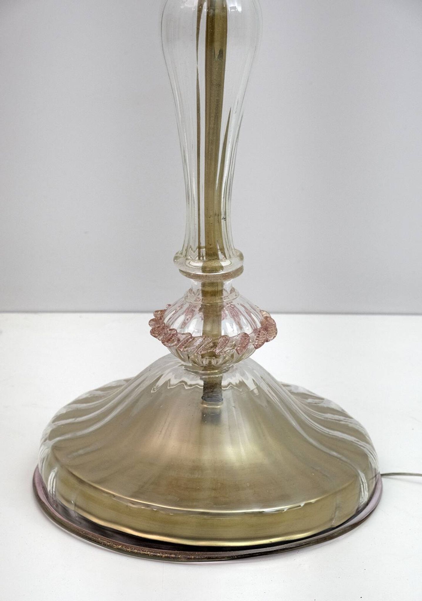 Ca'Rezzonico Blown Murano Glass 6 Arms Floor Lamp, Italy, 1950s