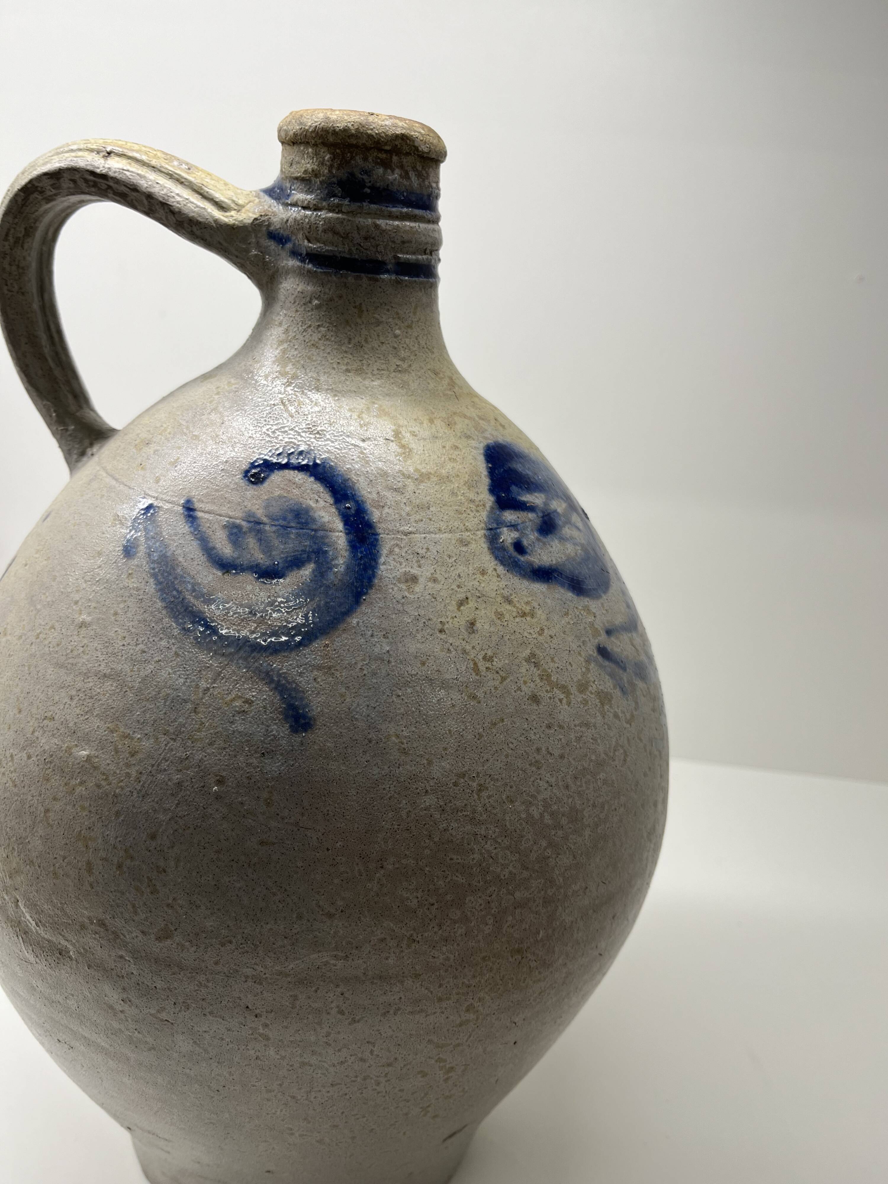 Stoneware salt jug