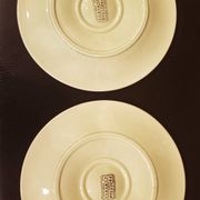 2 Assiettes à huitres Proceram années 50-60