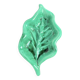 Plat feuille céramique verte