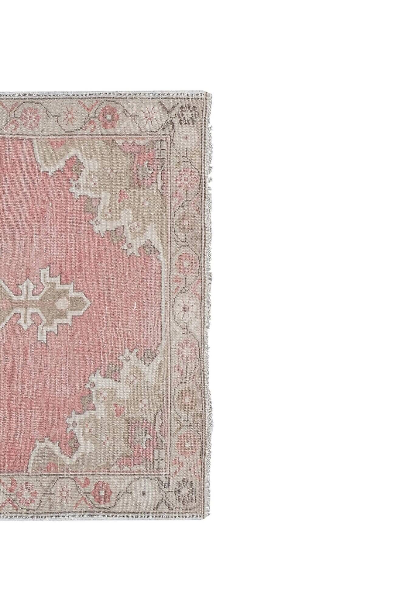 Vintage Turkish Oushak rug 138x246 cm
