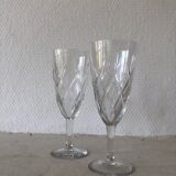Bayel crystal champagne flutes