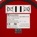 Red Herman Miller Original Yves Behars Swivel Leaf Lamp