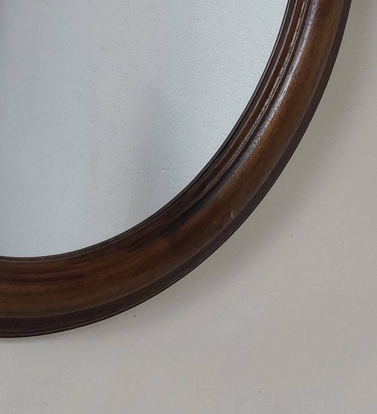 Vintage oval mirror