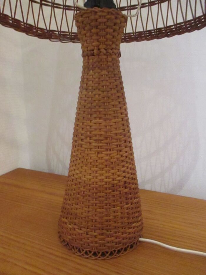 1960 Wicker Lamp