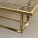 Dining table in chrome-plated steel and brass by Romeo Rega circa 1970