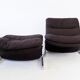 Chauffeuse Brunati Sandwich avec repose-pied par Ammanati & Vitelli