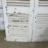 Pair of white shutters