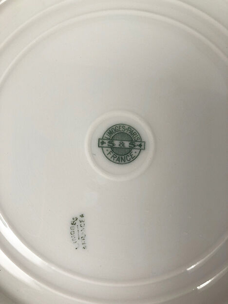 Set of five dishes porcelain from Limoges