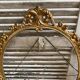 Antique Oval Mirror Frame Pediment Knot Louis XV Style Gilt Bronze