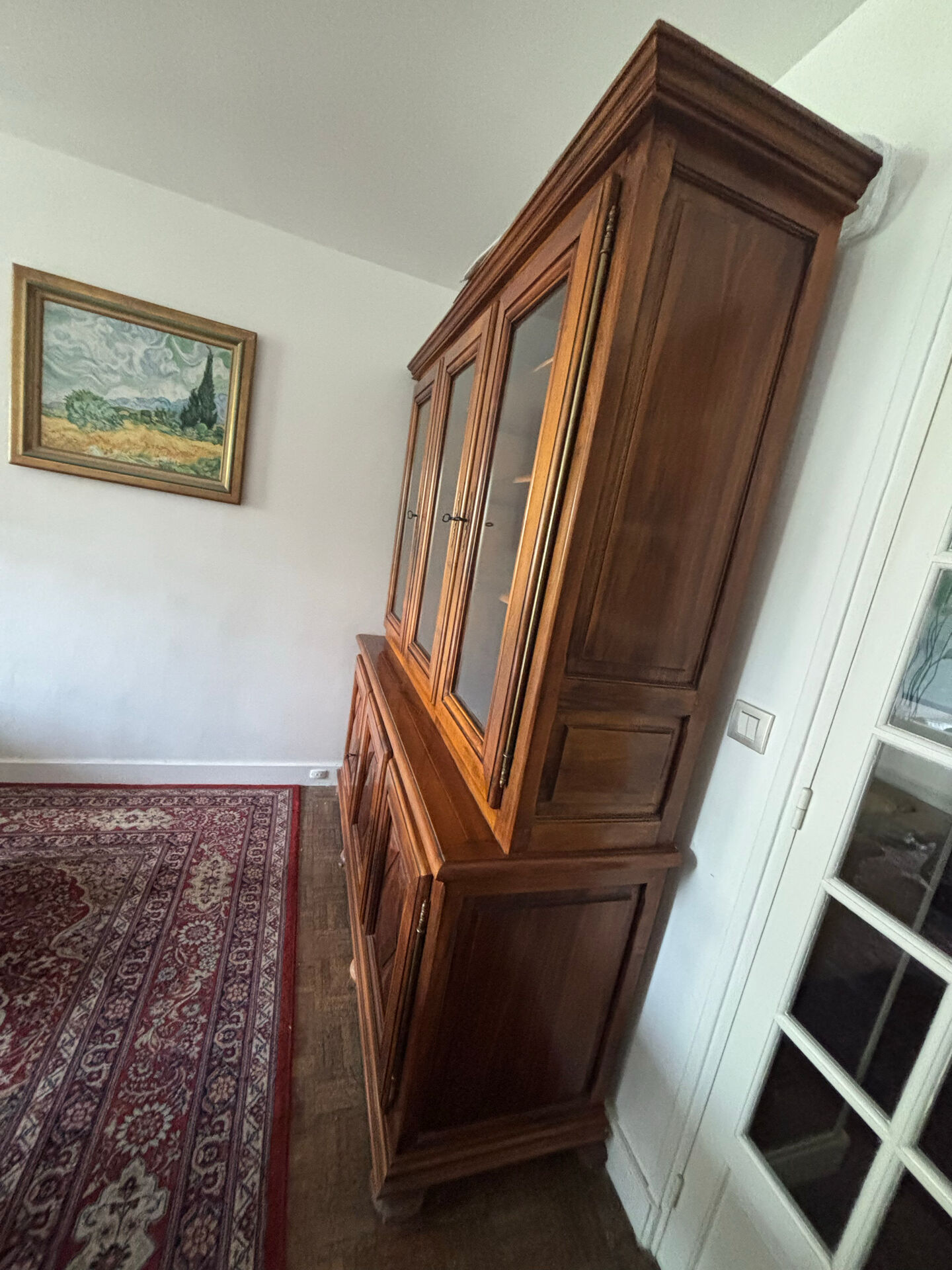 Large solid wood dresser made to measure.