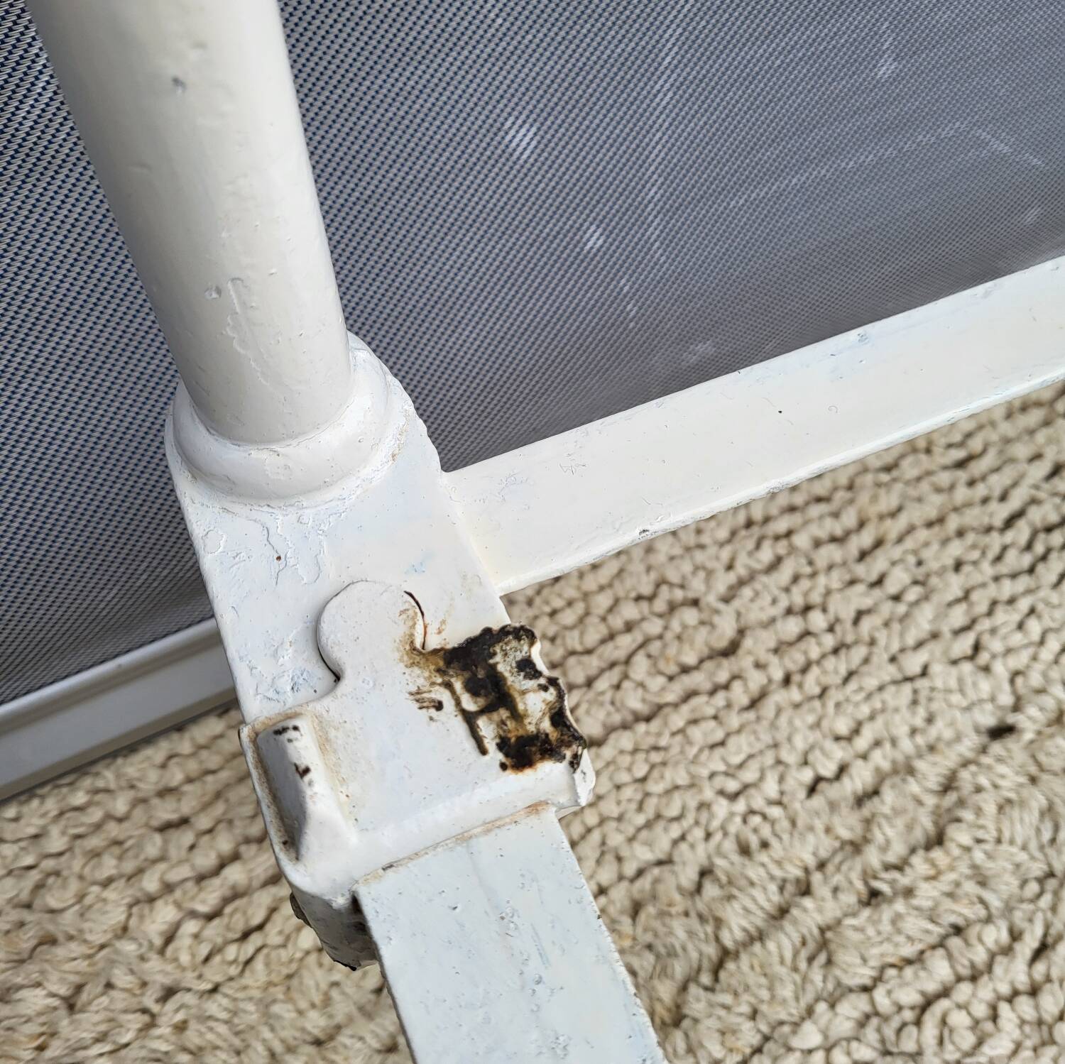 Art Deco brass almond metal bed 120x190