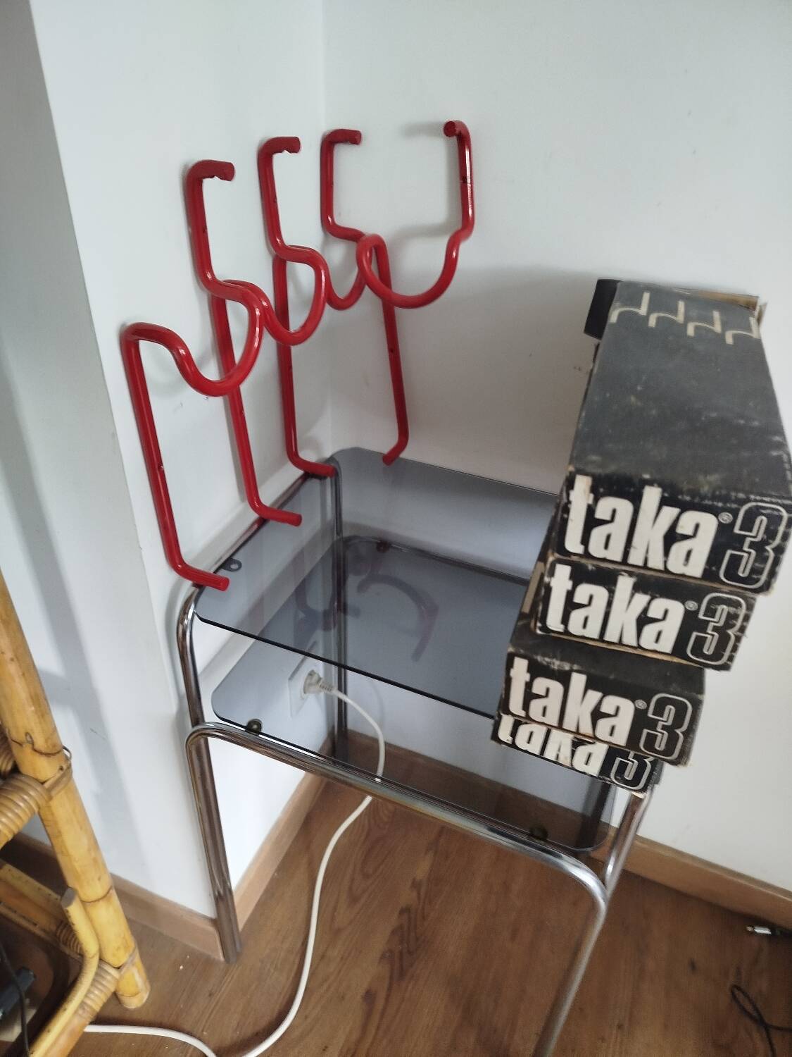 4 patères Taka 3 par Acerbis, Italie 1970-80