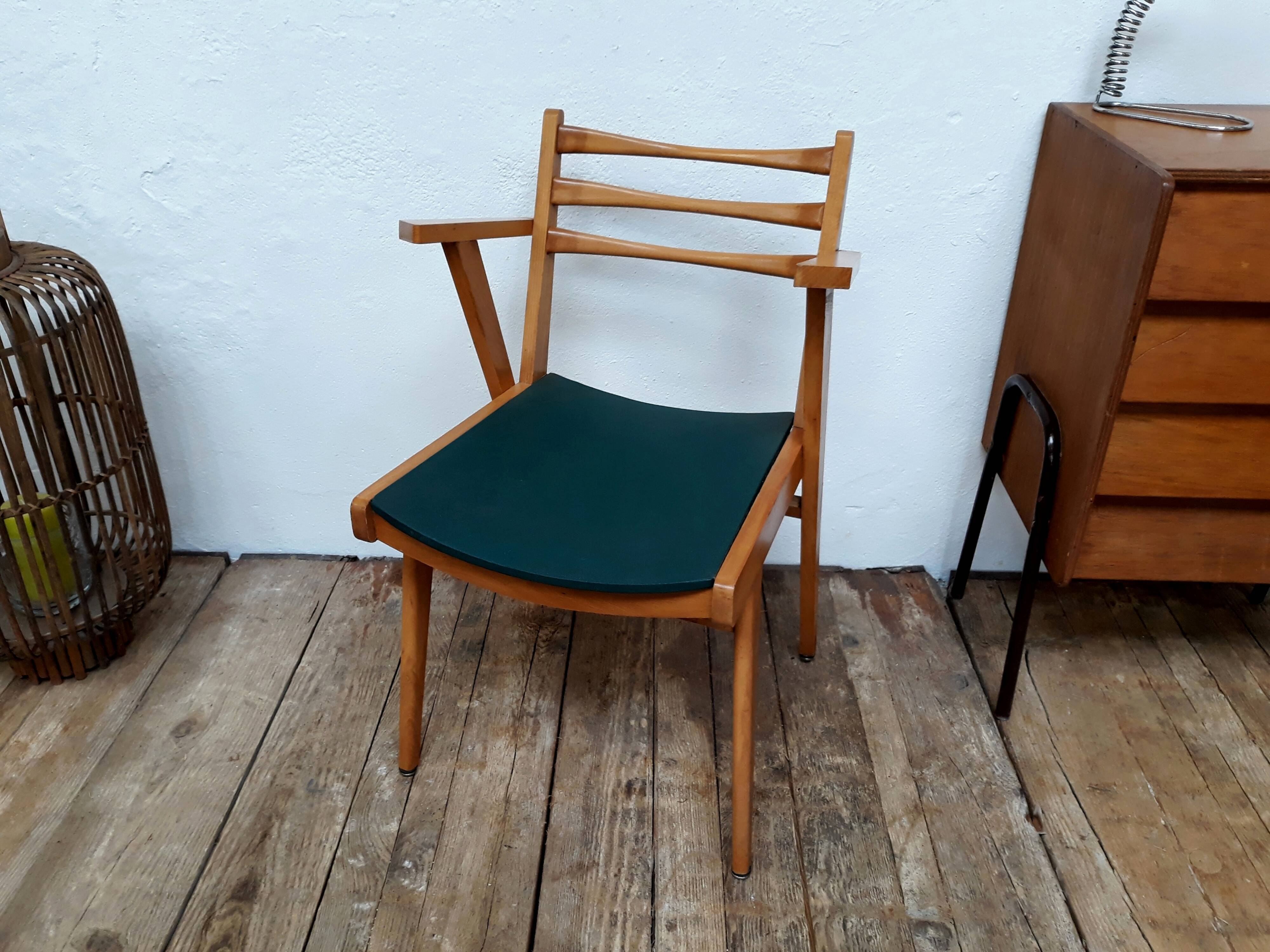 Chair Scandinavian vintage foot compass