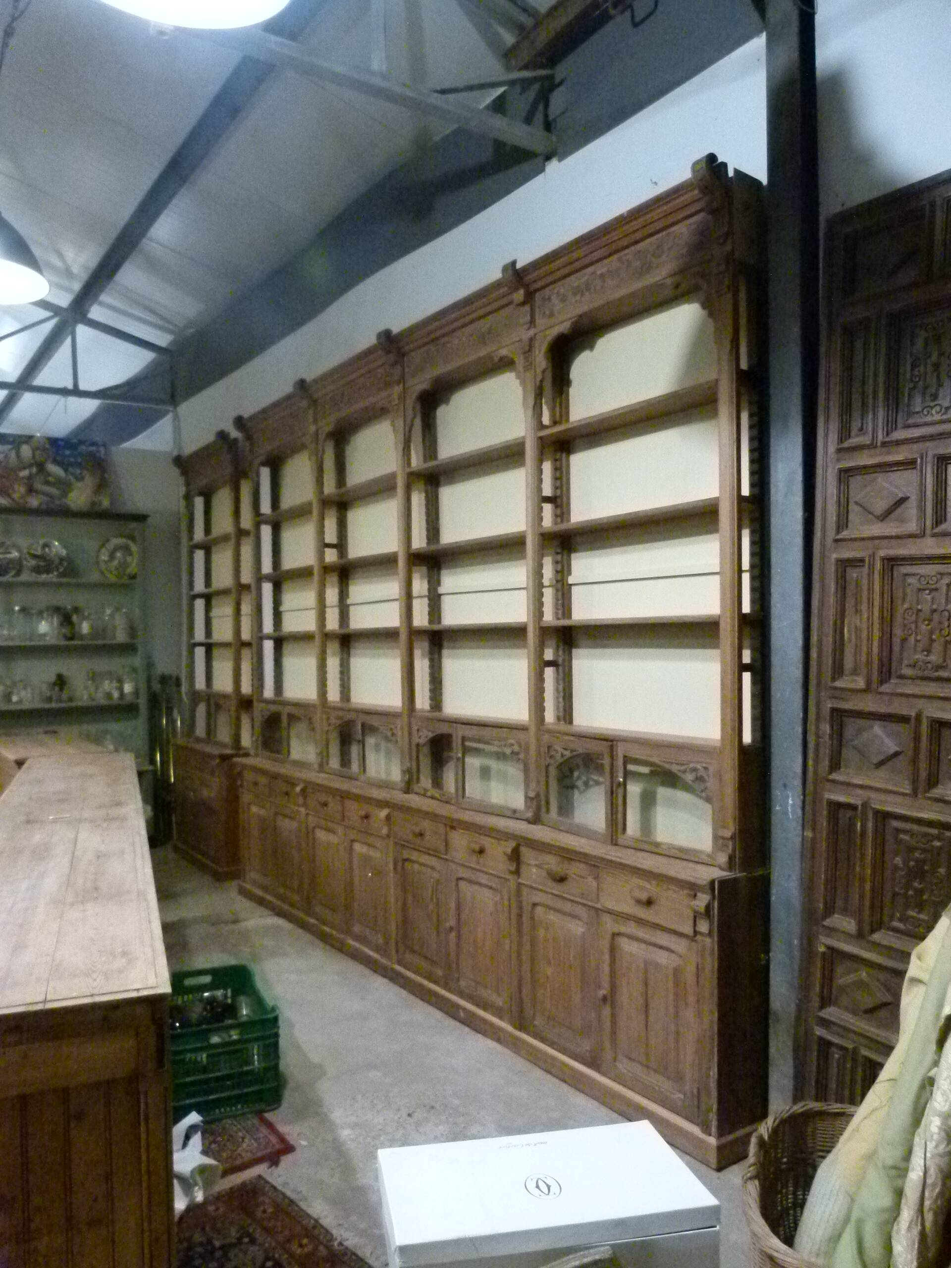 Early 20th century pharmacy window