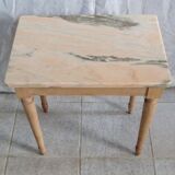 Pink marble table