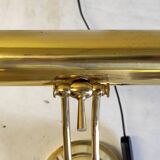 Articulated "piano" lamp in gilded metal - mid 20th century.