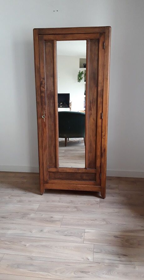 Parisian wardrobe with mirror